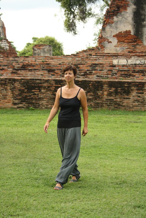 Gehmeditation beim Kampfsporttraining